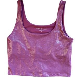 Beyond Yoga Keep it Simple cropped tank top medium